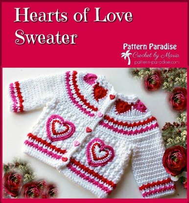 Hearts of Love Sweater PDF 12-093