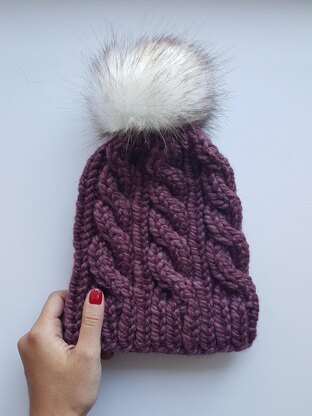 Bulky Spruce Cable Beanie