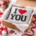 Valentine's Day Cushion Corner-to-Corner Crochet Pattern I Love You