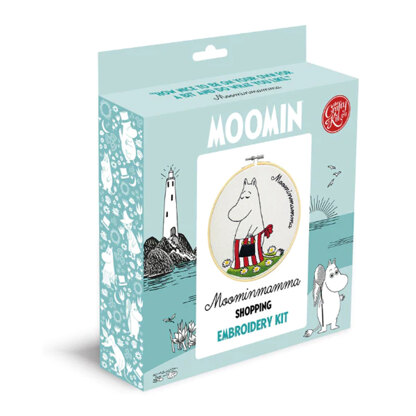 The Crafty Kit Company Ltd Moominmamma Shopping Embroidery Kit - 18cm