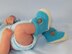 Baby 2 Colour Cross Strap Booties