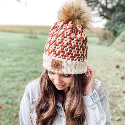 Hello Pumpkin Mosaic Hat