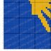 Throw Camino De Santiago C2C Crochet Pattern PDF | Blue Gold Blanket