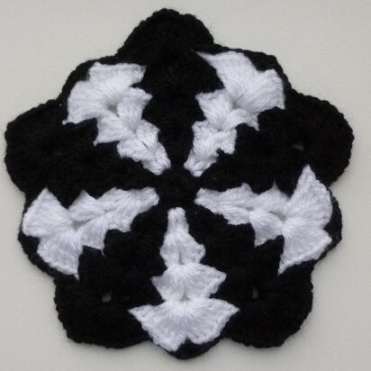 Thick Pentagon Crochet Afghan Block Motif