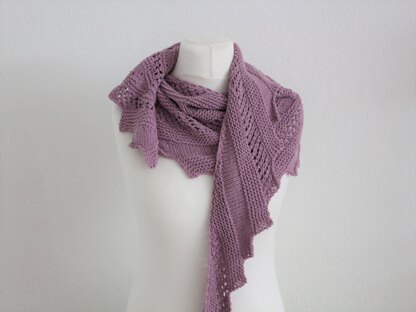 Knitting pattern shawl "Zick and Zack