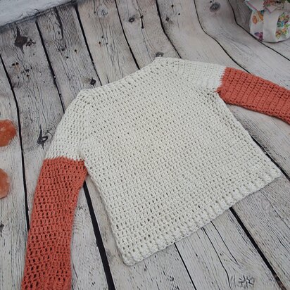 Baby Spring Rose Crochet Raglan