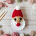 Crochet Santa Clause Hair Clip Pdf + Video Tutorial