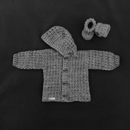 Mason Baby Hoodie and Booties Set