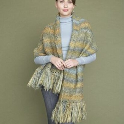 Comfort Shawl in Lion Brand Homespun - 60085A