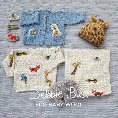 Animal Magic - Layette Knitting and Crochet Pattern for Babies in Debbie Bliss Eco Baby Wool by Debbie Bliss