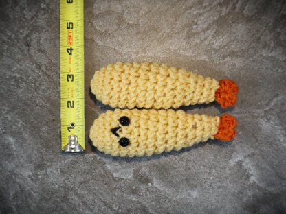 Crochet Shrimp Tempura Amigurumi Food