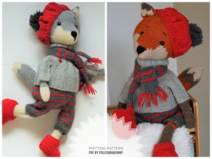 Doll clothes, Knitting Pattern - Outfit La France