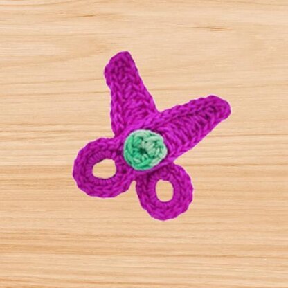 A crochet scissors pattern