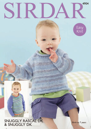 Sweaters in Sirdar Snuggly Rascal DK & Snuggly DK - 4904 - Downloadable PDF
