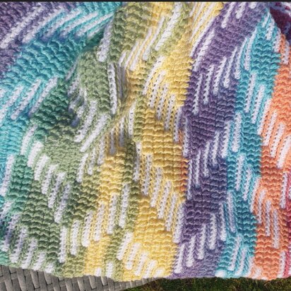 Mosaic Chevron Baby Blanket