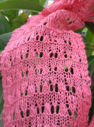 Really Easy Flame Lace Scarf
