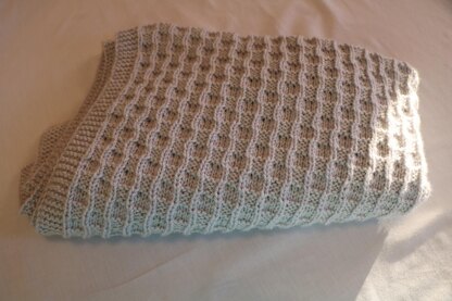 Stormy Gray Reversible Baby Blanket.
