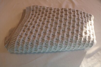 Stormy Gray Reversible Baby Blanket.