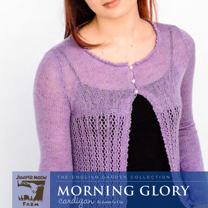 Morning Glory Cardigan in Juniper Moon Farm Findley - Downloadable PDF