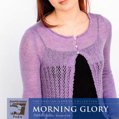 Morning Glory Cardigan in Juniper Moon Farm Findley