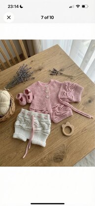“Heather” sideways knitted set