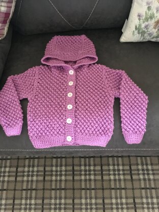 Girls coat bramble stitch