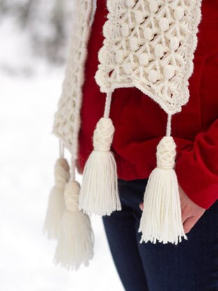 Snowberries A Luxurious Winter Scarf pattern by Kirsten Holloway