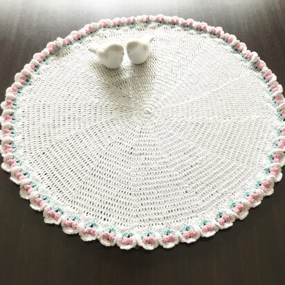 Sakura Round Baby Blanket N 379