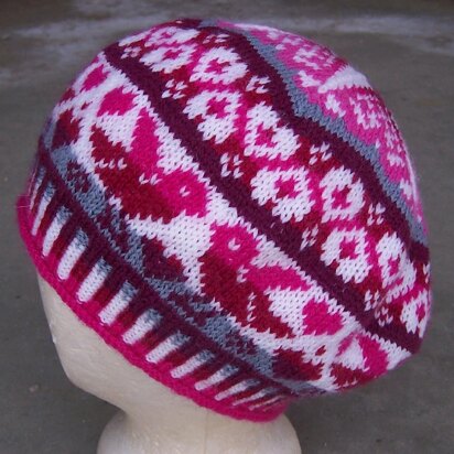 Lovey Dovey Tam - knitting pattern