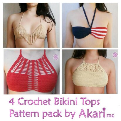 Scalloped Bandeau Bikini Top Crochet Pattern. Bikini Bra PDF Crochet  Pattern _ C27 -  Canada