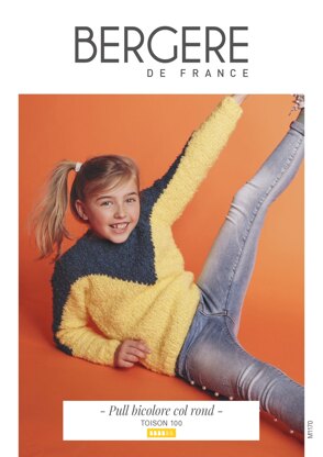 Girl Sweater in Bergere de France Toison 100 - M1170 - Downloadable PDF