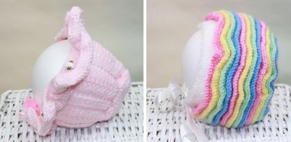 Knitting Pattern baby hats UK & USA Terms #113