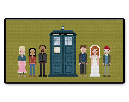 Tenth Doctor's Companions - PDF Cross Stitch Pattern