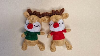 Christmas Amigurumi Reindeer Crochet Pattern