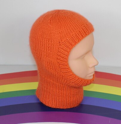 Toddler and Child Simple Aran Balaclava Circular