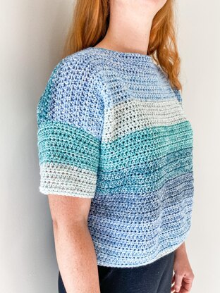 Tidepool Tee Summer Crochet Top Pattern