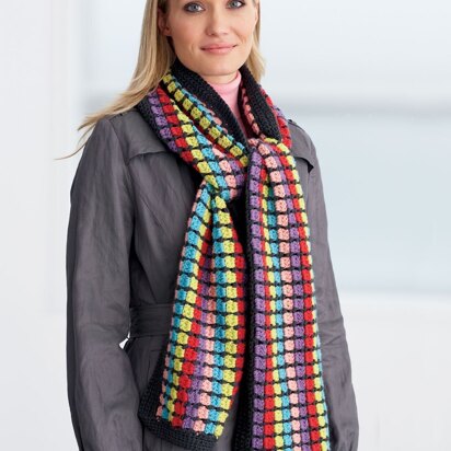 Multi-Colored Scarf in Patons Classic Wool Worsted