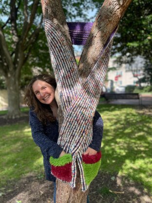 Furry Pocket Brioche Scarf