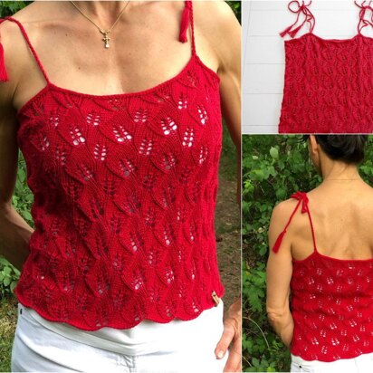 Strickanleitung - Leaves-Top - Sommertop in den Größen S - M - L - XL  - No.221