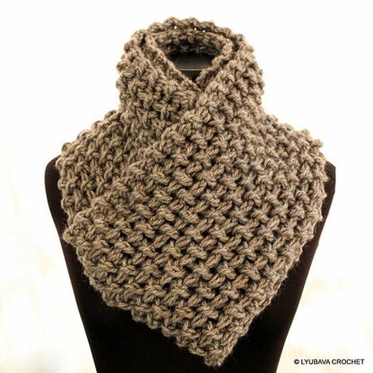 Chunky Crochet Circle Scarf Unisex