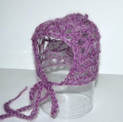 Mohair Bonnet & Wrap for Newborn