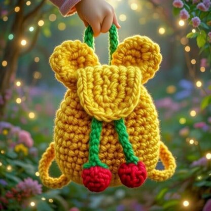 Crochet Mini Backpack Keychain Pattern PDF – Bag Charm DIY – Easy Crochet Keyring