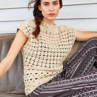 Rua Top in Rowan Handknit Cotton - Downloadable PDF