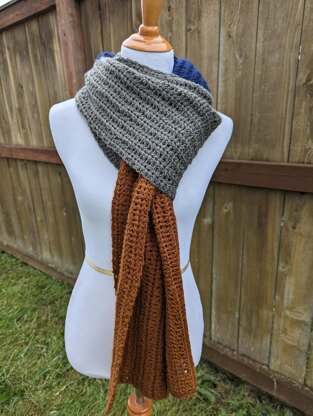 Wide Colorblock Scarf