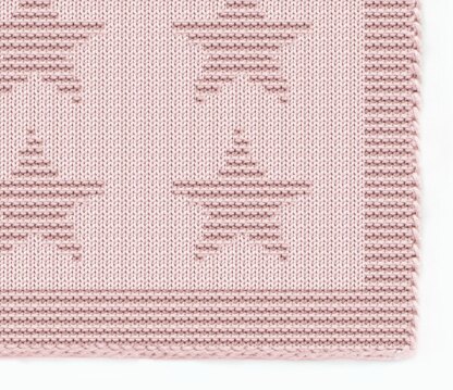 Knitting Pattern KARA name knit chunky newborn blanket Knit-Purl only, New Baby star motif beginner receiving stroller throw personalized