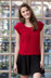 Shell Stitch Top in Red Heart Luster Sheen - LW4105 - Downloadable PDF