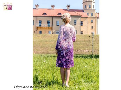 Lilac lace dress