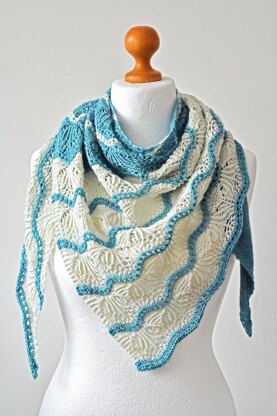 Frozen Lakes Shawl