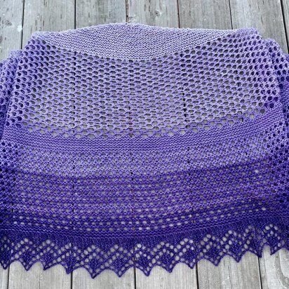 Oasis Shawl - knitting pattern