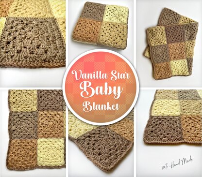Vanilla Star Baby Blanket